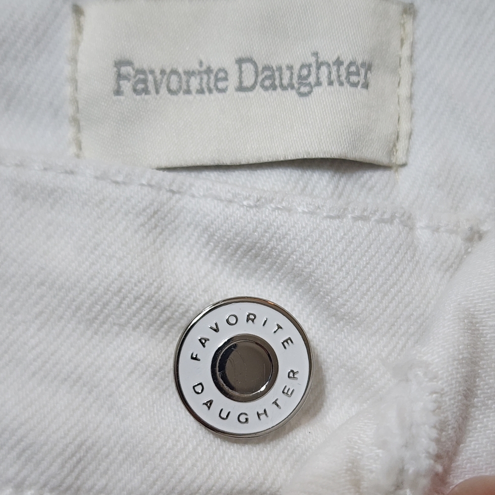 Favorite Daughter Valentina Tower High Rise Cigarette Jeans W27 Bahamas White - Picture 6 of 13